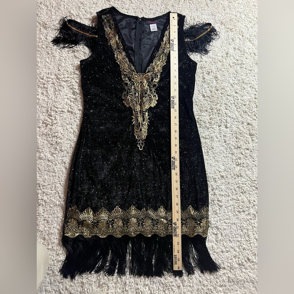 Women’s Size Large 1920s Flapper Girl Dress NWOT - Picture 4 of 5